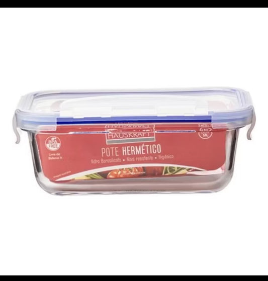 Pote Hermético de Vidro com Tampa – 1500ml